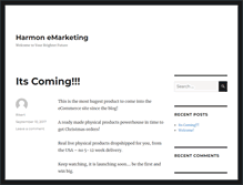 Tablet Screenshot of harmonemarketing.com